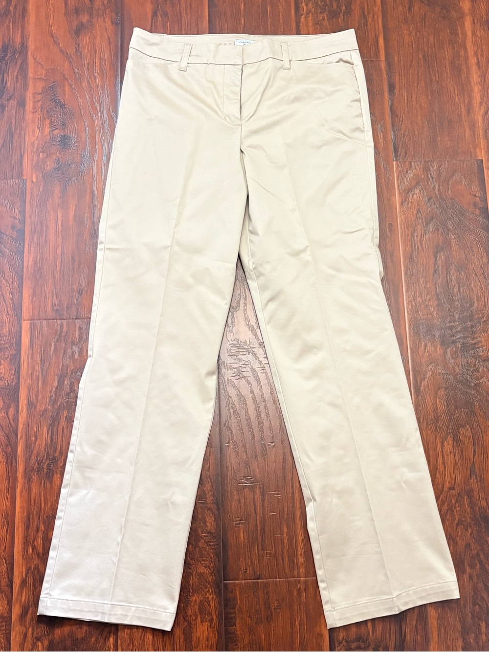 Charter Club Women’s Size 10 Khaki Straight Leg Stretch Pants